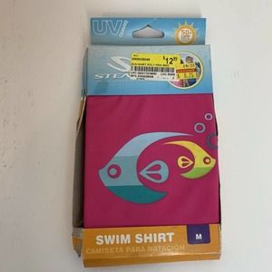 Stearns Toddlers Pink Fish Swim Top